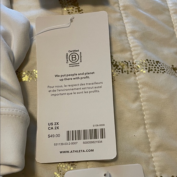 3 Athleta Exhale Classic White Sports Bras cup size D-DD - Picture 2 of 2